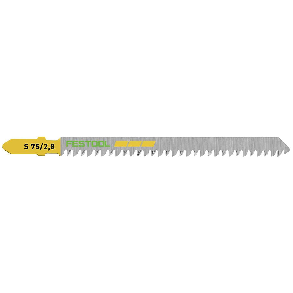 Festool Jigsaw Blades, Wood Straight Cut, S 75/2,8/20, 20-Pack (204261)