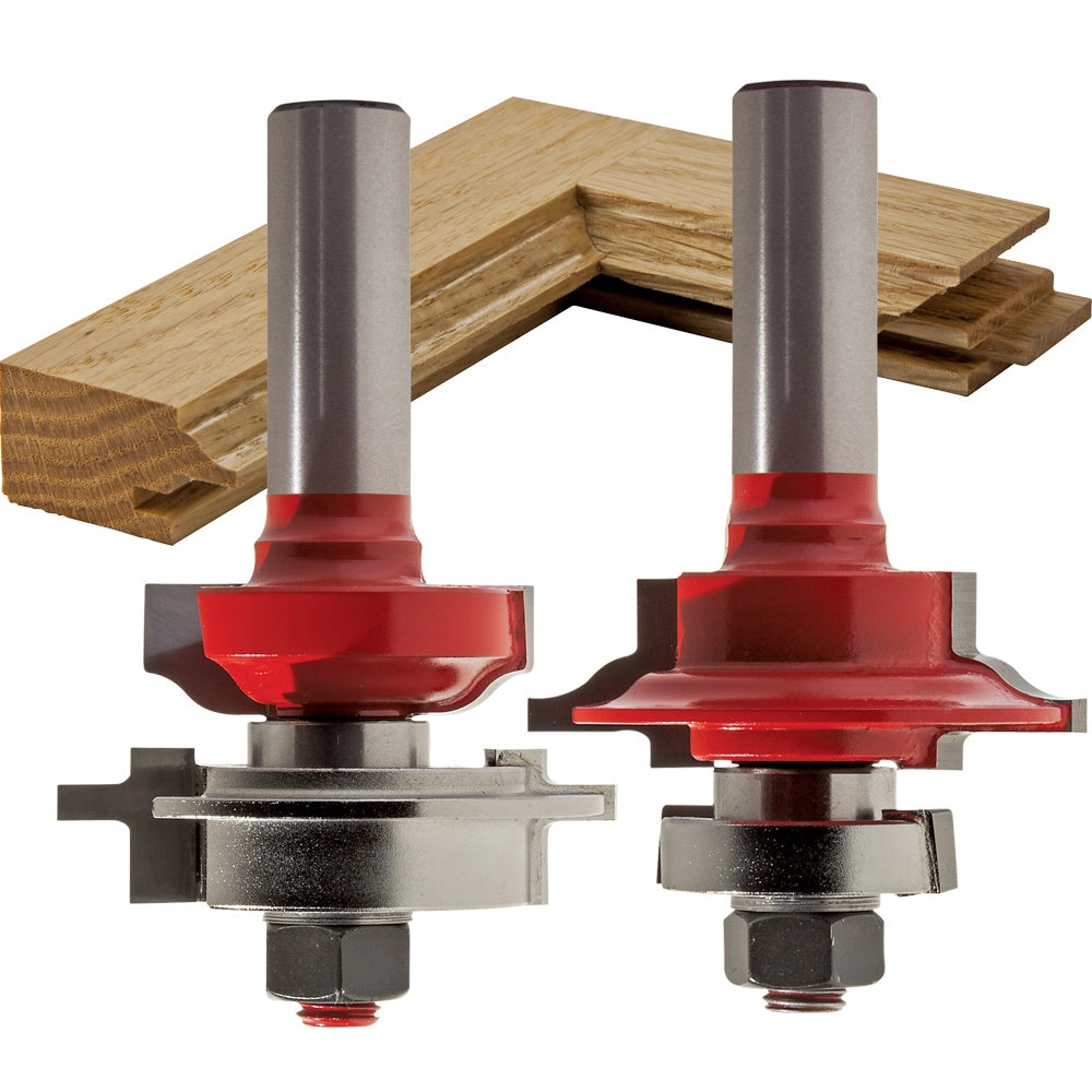 Freud® 99-286 Glass Panel Cabinet Door Router Bit Set - 2" Dia x 1-3/32" H x 1/2" Shank