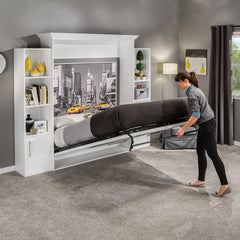 Twin-Size I-Semble Horizontal-Mount Murphy Bed Hardware Kit with Mattress Platform