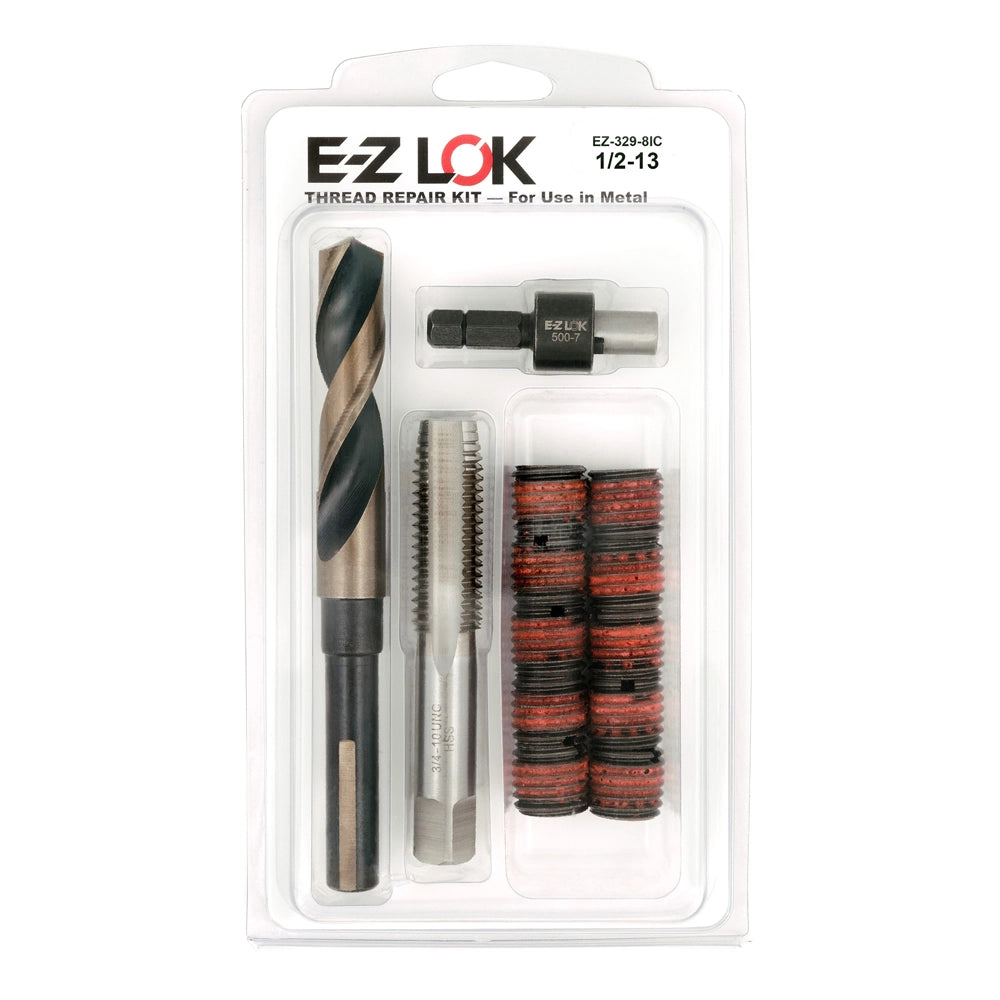 E-Z LOK Thread Repair Kit for Metal - Screw Locking - 1/2-13 x 3/4-10