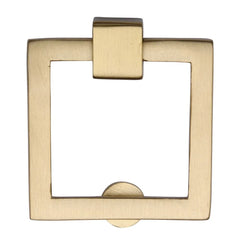 2-1/2''  Large Square Cabinet Drop Pull, Satin Brass