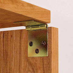 Yellow Zinc-Plated Drop Leaf Hinges for Straight Edges