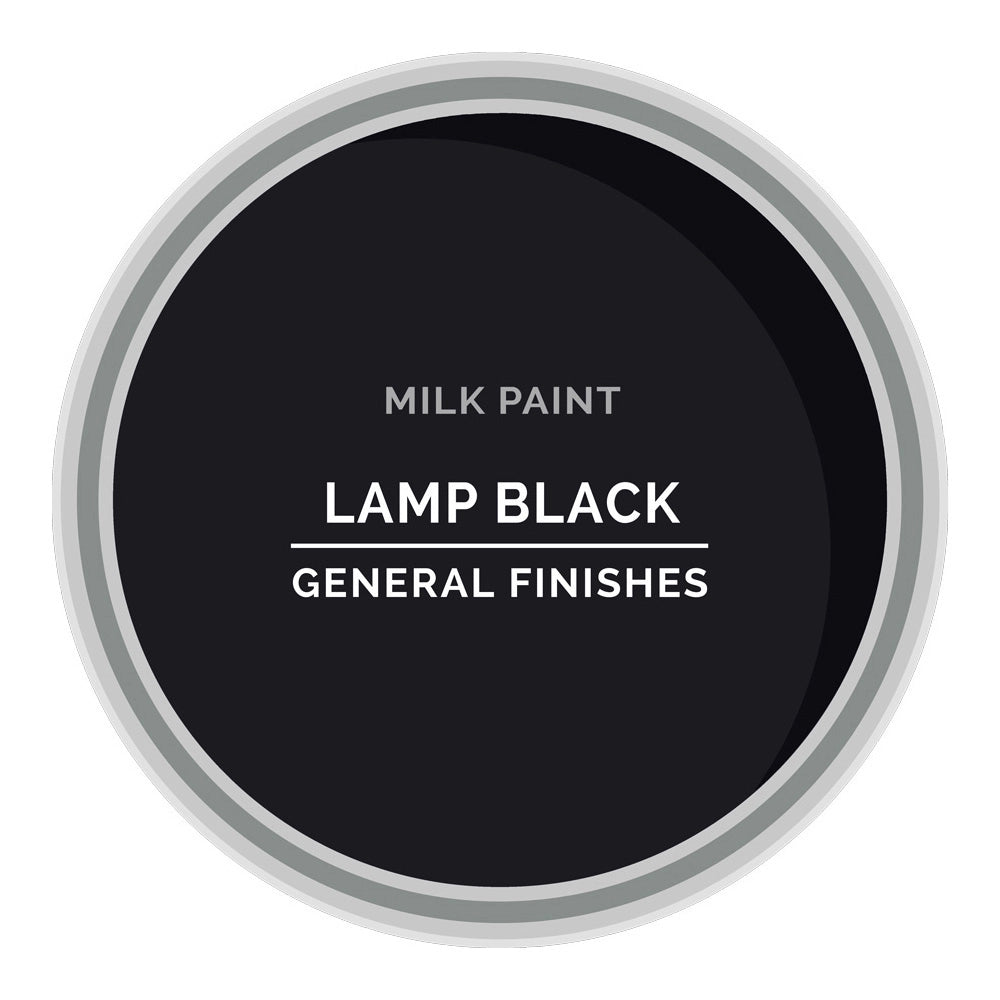 General Finishes Lamp Black Milk Paint, Pint