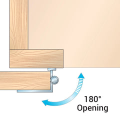Variable Overlay Surface Mount Hinges - Oil Rubbed Bronze - pair