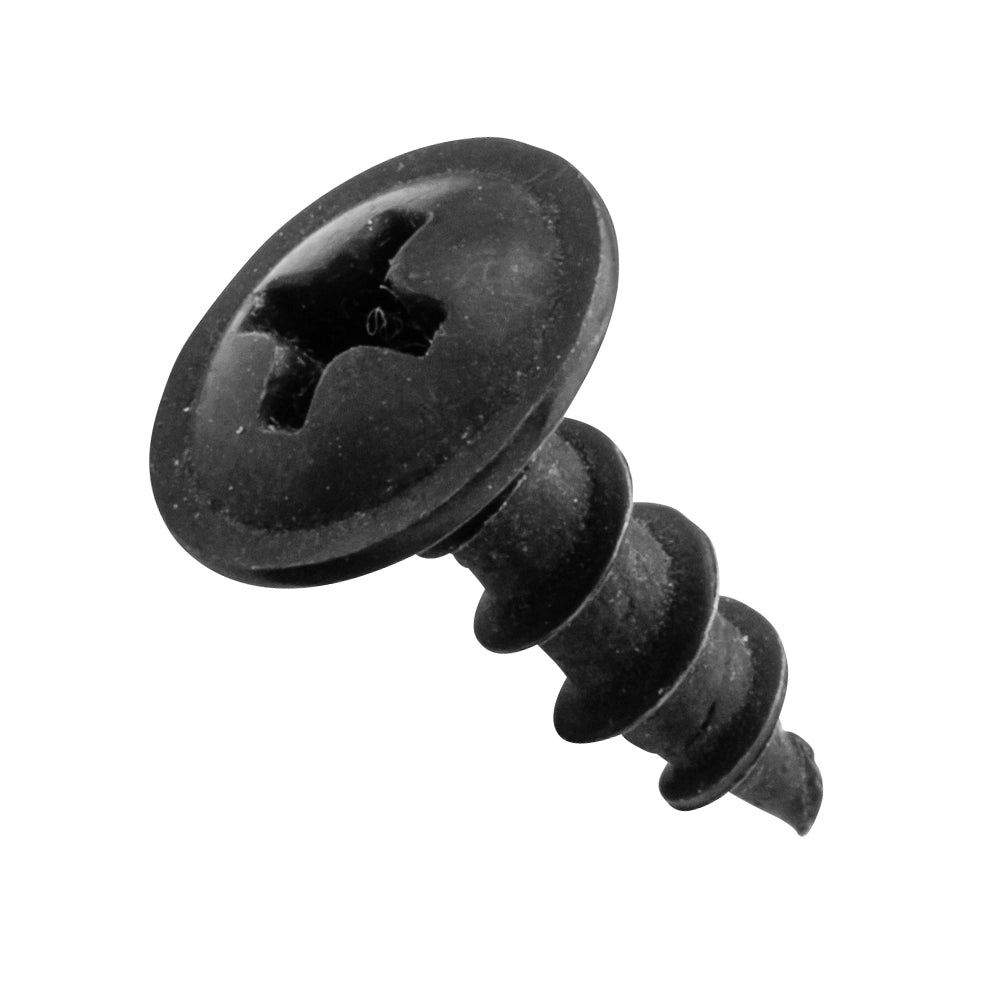 Centerline #8 x 1/2'' Low-Profile Washer Head Screws, Deep Thread, Black, 100-Pack