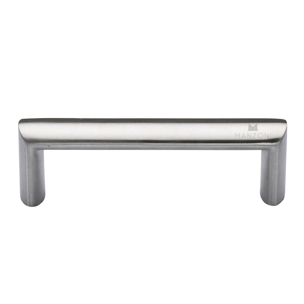 4-1/8''  Ellipse Stainless Steel Cabinet Pull, Satin Stainless