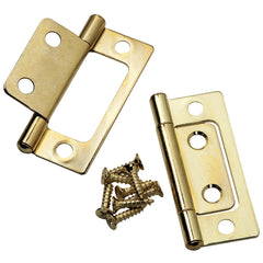 Brass Plated Hinge, (A) 3/4", (B) 15/16", (C) 2-1/2" - Pair