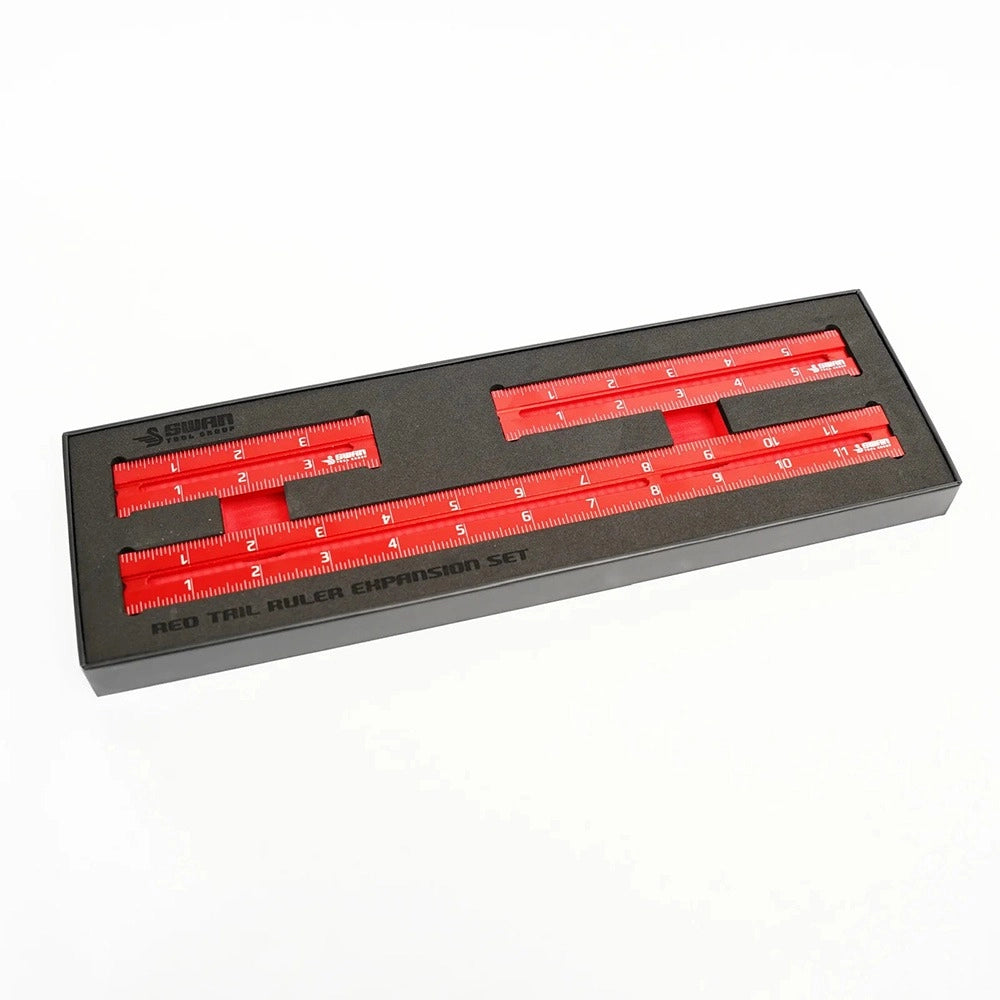 Swan Tool Group Red Tail Ruler Set