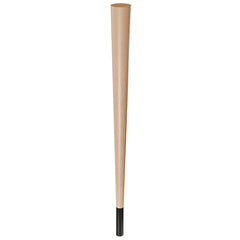 29'' Tapered Turned Leg, Hard Maple, 4''H Chrome Foot