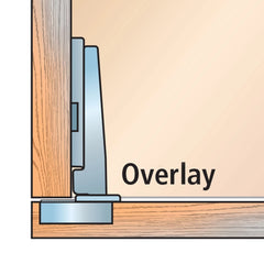 Full Overlay Blum® 120° Clip Top Snap Close Hinges (Pair)