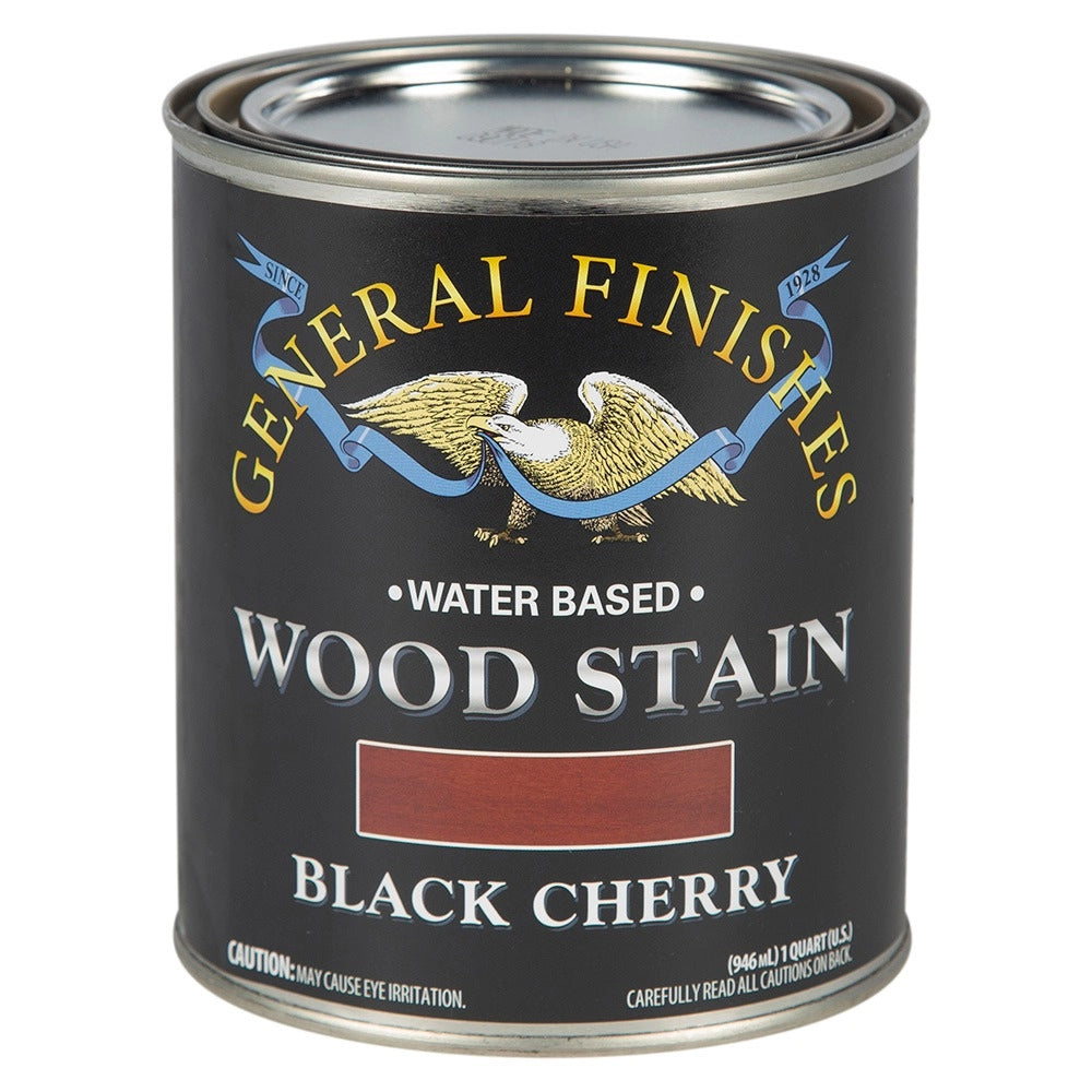 General Finishes Water Based Wood Stain, Black Cherry, Pint