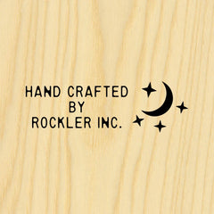 Three-Line Starry Night on Right Branding Iron, Head Only (for Torch-Heated Handle)