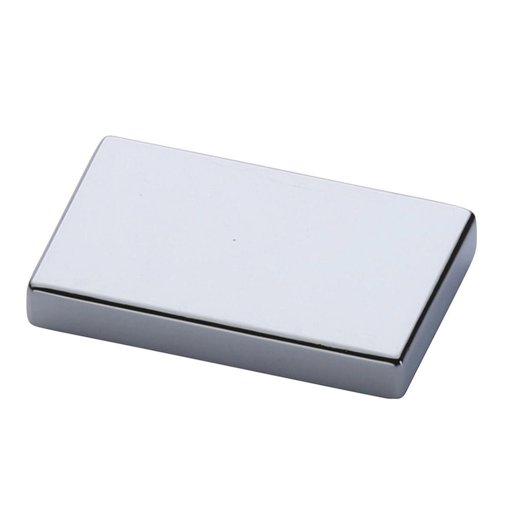 2'' Modern Flat Cabinet Knob, Polished Chrome