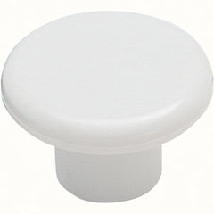 White Plastic Hardware Knob