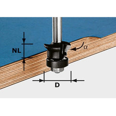 Festool Edge-Trimming Chamfer Cutter HW S8 D24/0° +45° (491026)