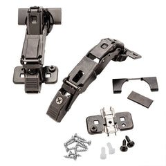 Blum Clip Top BLUMotion 155° Zero Protrusion Hinges, Onyx Black, Frameless, Full Overlay