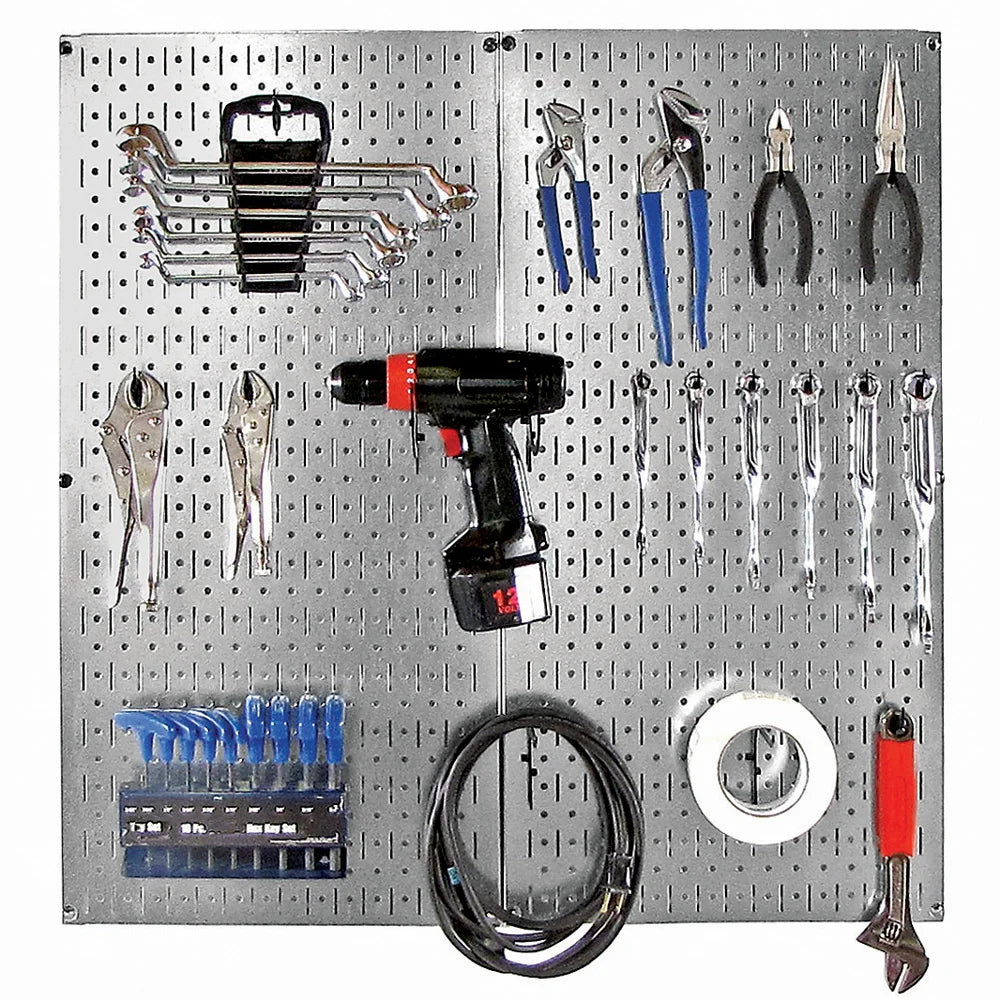 Wall Control Steel Pegboard Organizer Starter Kit