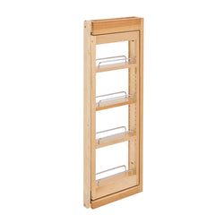 3 in. Wall Filler Pull-Out with Adjustable Shelves - 30 in. Height