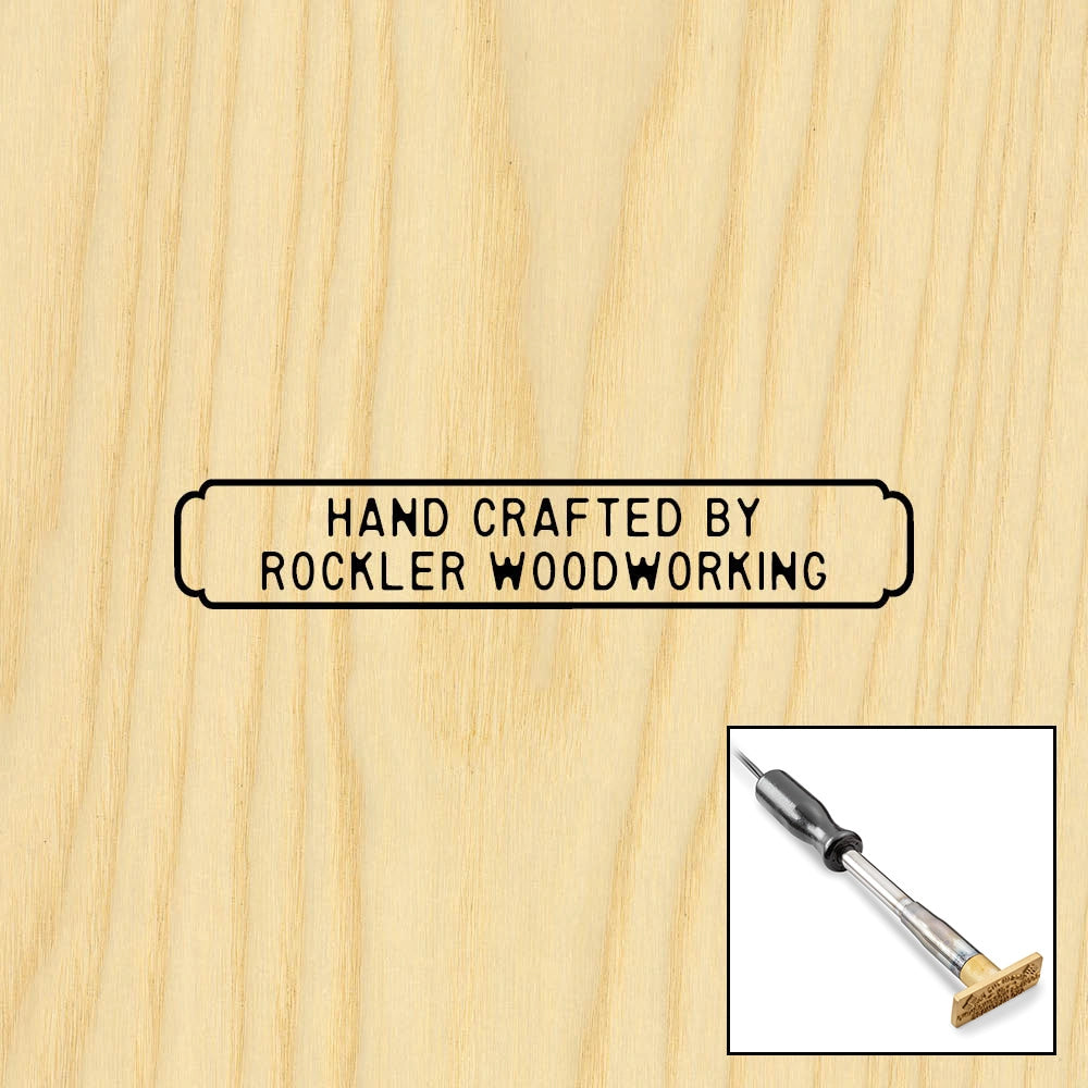 Two-Line Rectangle Branding Iron, Electric Handle