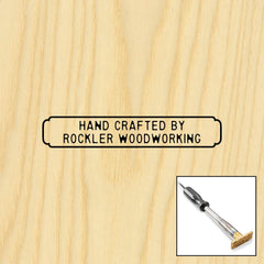 Two-Line Rectangle Branding Iron, Electric Handle