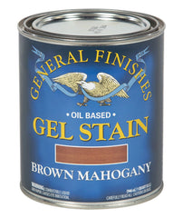 General Finishes Gel Stain, Brown Mahogany, Quart