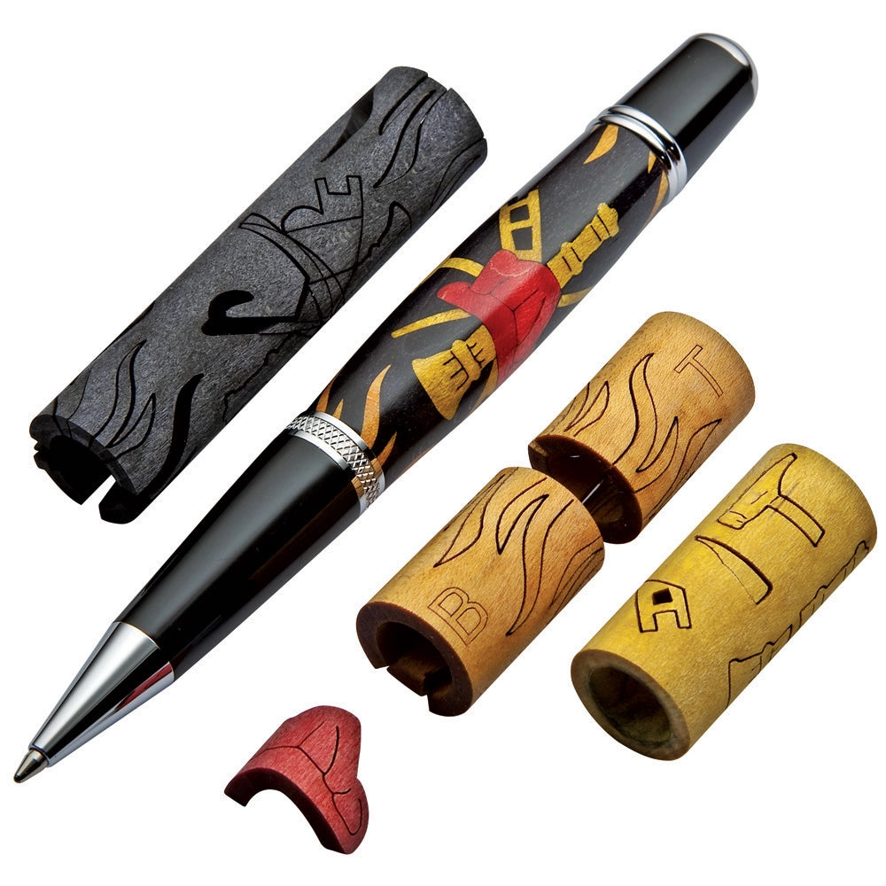 Firefighter Laser-Cut Inlay Pen Kit Blank