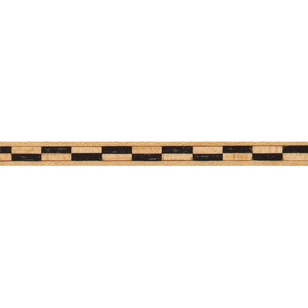 Black Maple Staggered Inlay Banding, 1/4'' W