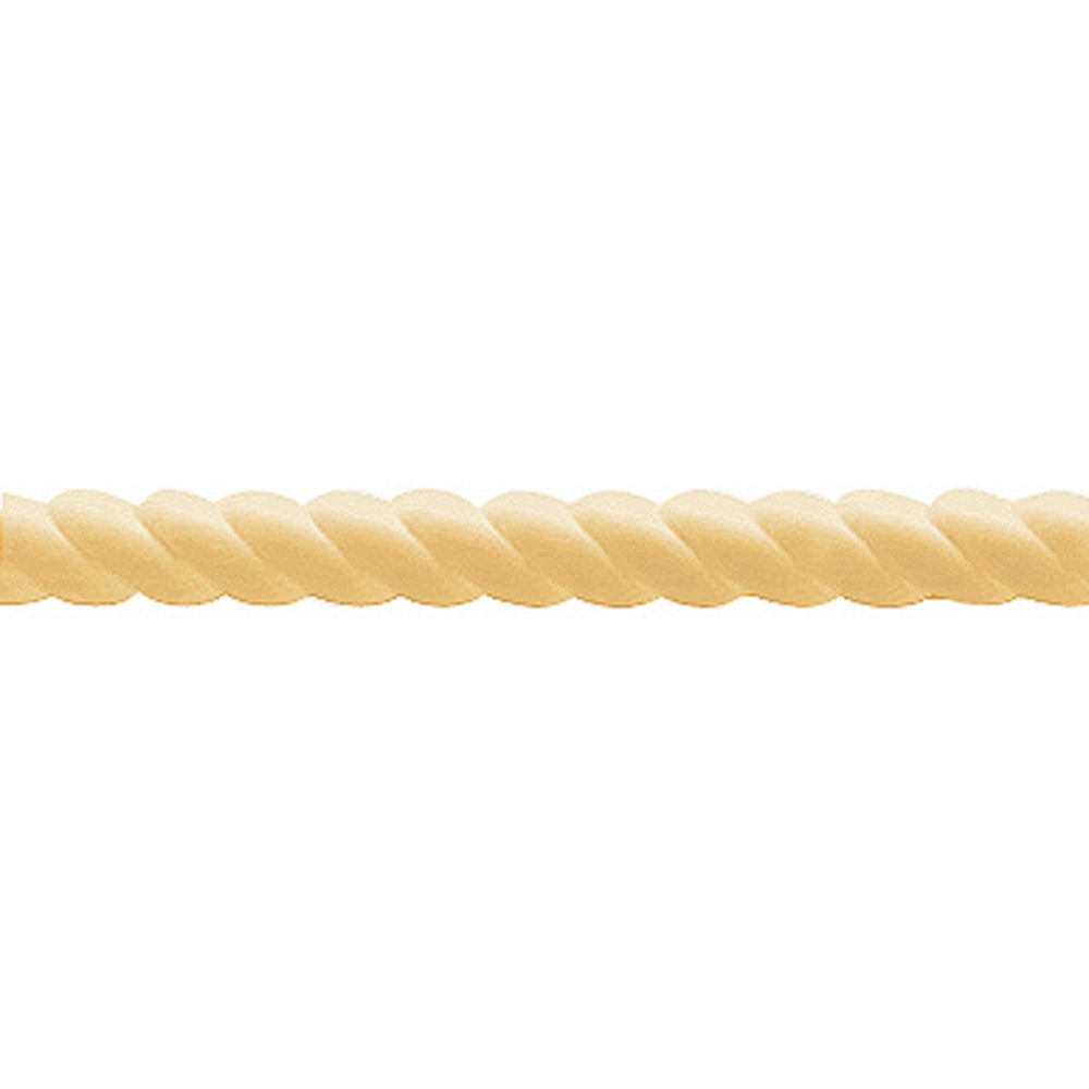 European Beech Full Round Rope Molding: 3/4" dia. (1408)