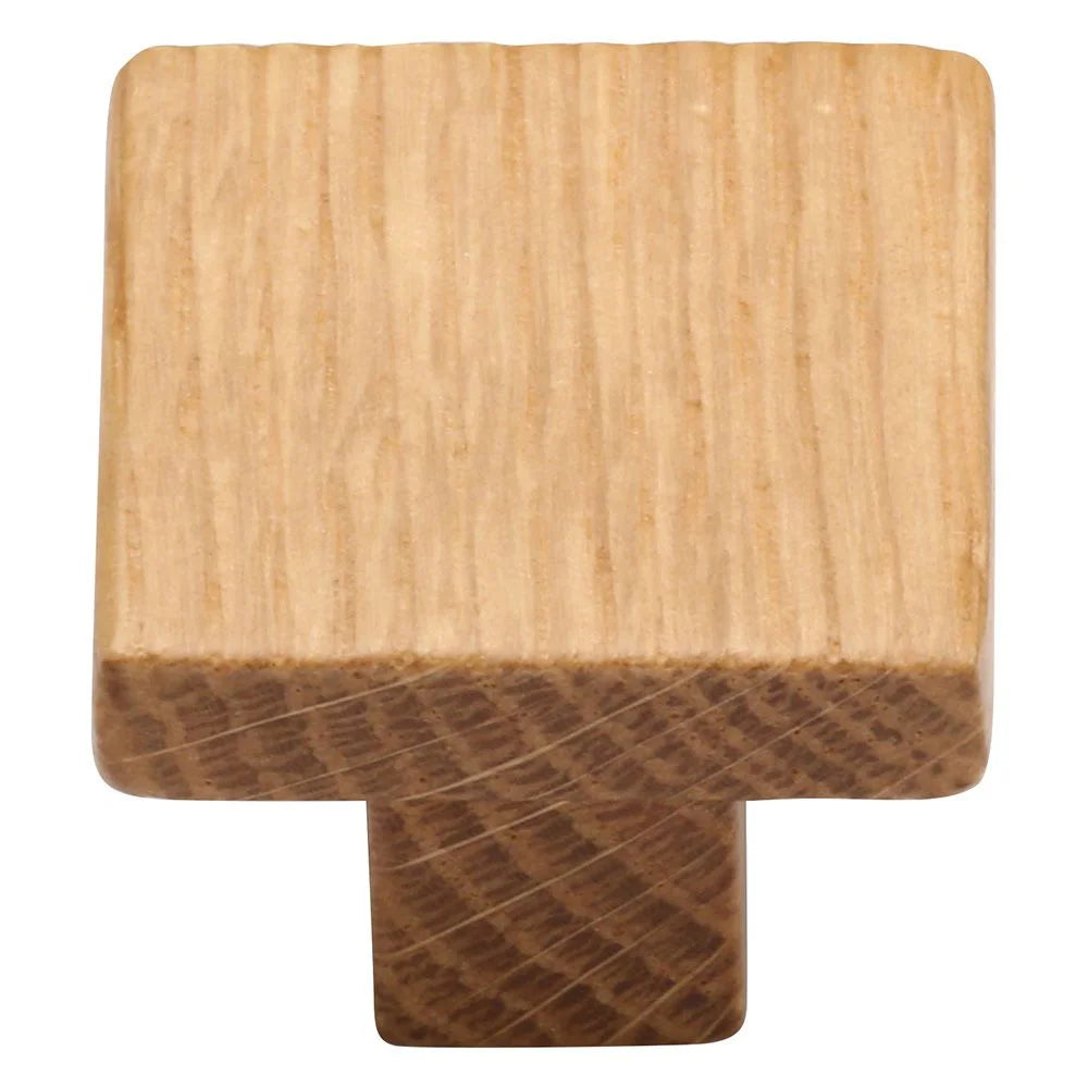 Oak Square Knob, 1 3/8"