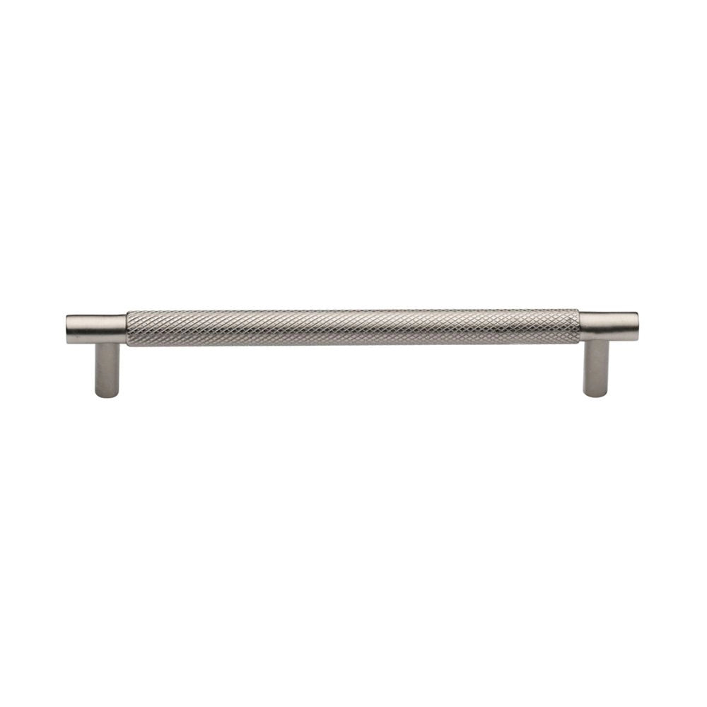 9''  Bern Knurled Cabinet Pull, Satin Nickel