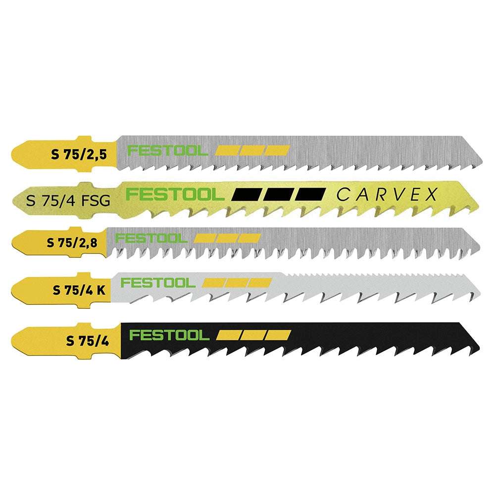 25-Piece Festool Jigsaw Blade Assortment (204275)