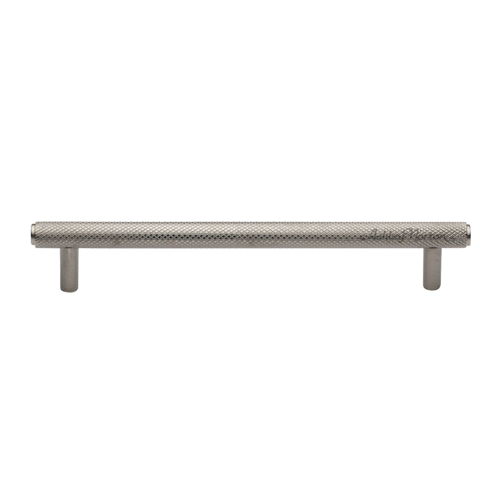 5-1/4''  Basel Knurled Cabinet Pull, Satin Nickel