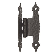 3/8'' Inset Free-Swinging Butterfly Hinges, Colonial Black