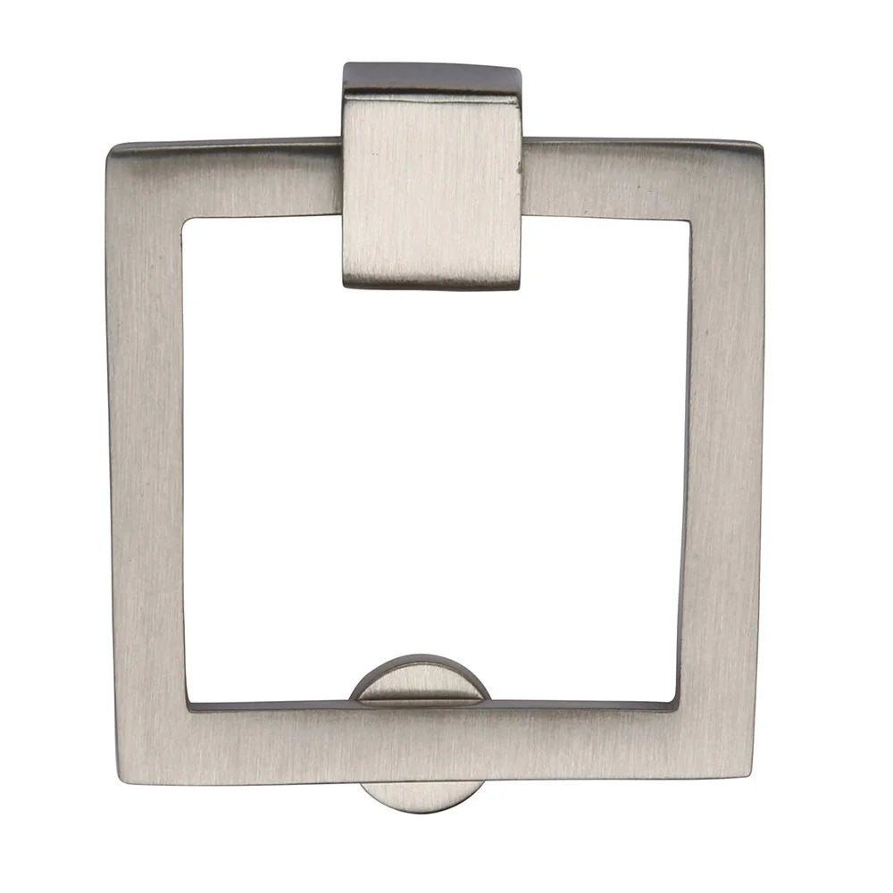 2-1/2''  Large Square Cabinet Drop Pull, Satin Nickel