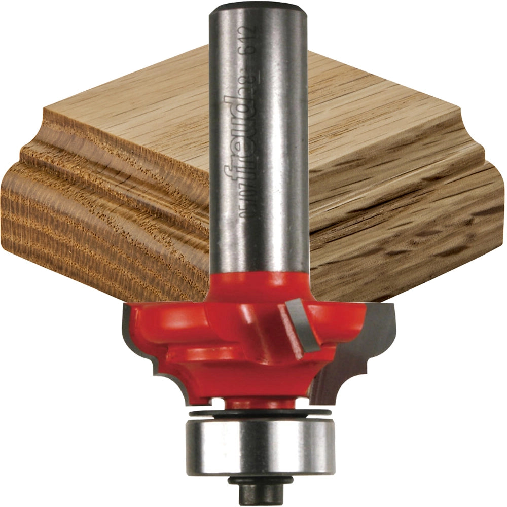Freud® 38-504 Classical Cove & Round Router Bit - 1-1/2" Dia x 11/16" H x 1/4" Shank