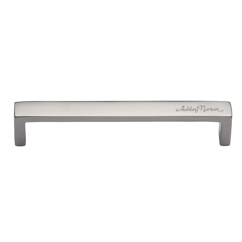 4-3/8''  Wide Modern Cabinet Pull, Polished Nickel