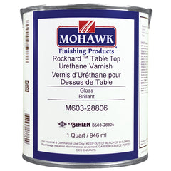Mohawk Rockhard Table Top Urethane Varnish, Quart, Gloss