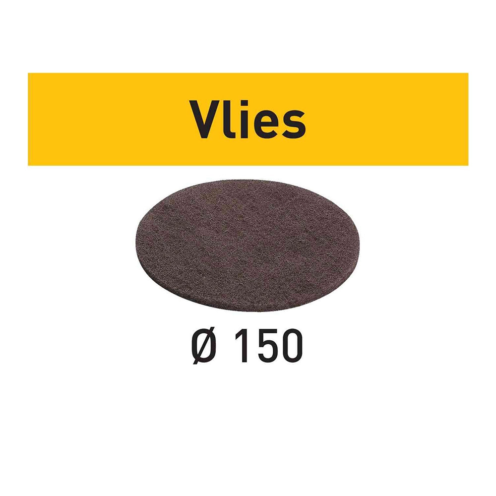 Medium (100) 6'' Festool Vlies D150 StickFix Abrasive Pads, 10-Pack (201126)