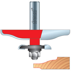 Freud® 99-571 Quadra-Cut™ Ogee Raised Panel Bits with Back Cutters Router Bit - 3-1/2" Dia x 1" H x 1/2" Shank