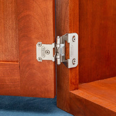 1/4'' Overlay Self-Closing Partial Wrap Cabinet Hinges, Oil-Rubbed Bronze