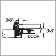 3/8'' Inset Double Demountable Cabinet Hinges, Oil-Rubbed Bronze