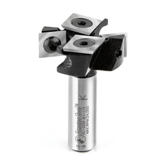 Amana Tool Mini Spoilboard Flattening/Rabbeting Router Bit with 4 Carbide Inserts, 1-1/2'' Dia. x 1/2'' Cutting Height x 1/2'' Shank