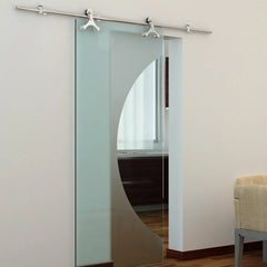 Rolling Barn Door Hardware Kit, Stainless Steel, Tristar