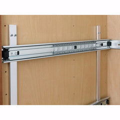 12" Double Pull-Out Chrome Wire Basket (22" Slides), Chrome, Wire (5WB2-1222-CR)