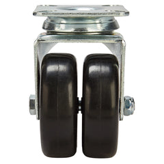 3'' 220-lb. Dual-Wheel Non-Marking Polyolefin Caster, Swivel