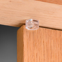 Brown Inset Door Stops for Self-Closing Hinges, 10-Pack