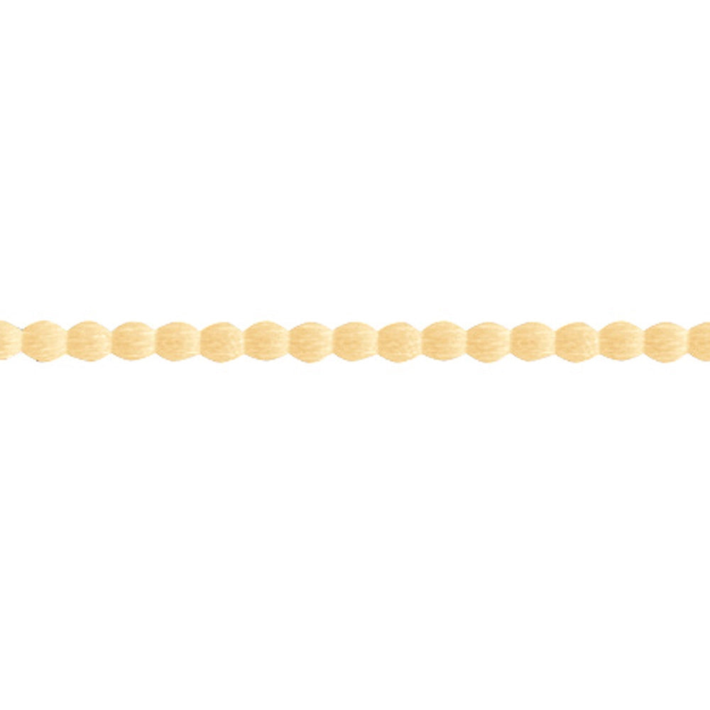 Full Round European Beech Carved Pearl Beading: 15/64" dia x 3 ft long. (1350)