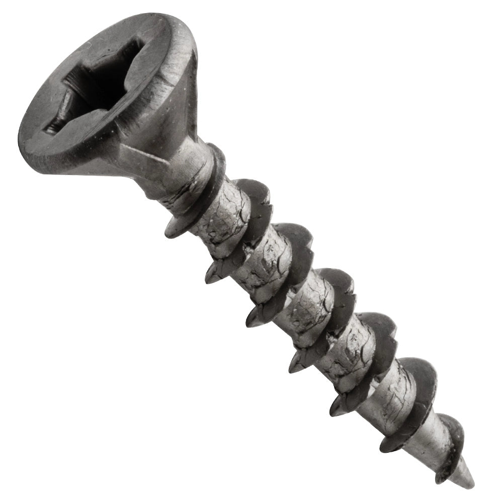 Centerline #8 x 1'' Flat Head Square X Self-Countersinking Wood Screws, Lube Finished, 100-Pack