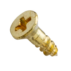 Centerline #4 x 5/8'' Flat Head Phillips Wood Screws, Solid Brass, 50-Pack