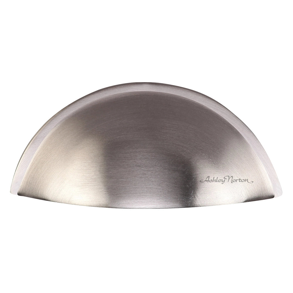 3-1/4''  Rear Mounted Modern Cabinet Bin Pull, Satin Nickel
